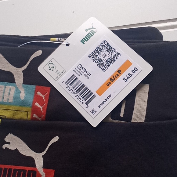 Puma Brand Love Printed Leggings-Small #1644 - Picture 8 of 14